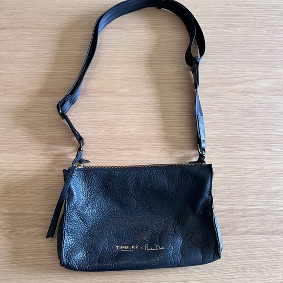 Black Leather Crossbody Bag - Picture 2 of 4